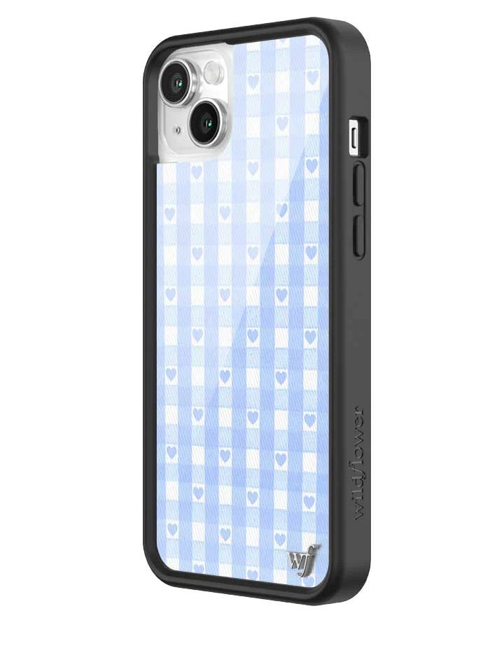 Gingham Hearts | Blue iPhone Case - Image 20