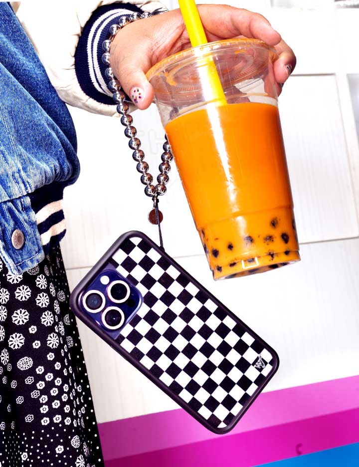 Checkers | Black iPhone Case - Image 34