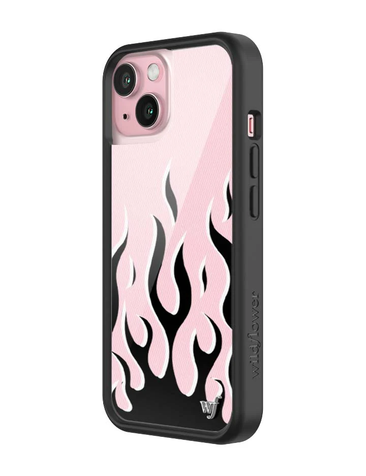 Flames | Pink & Black iPhone Case - Image 28