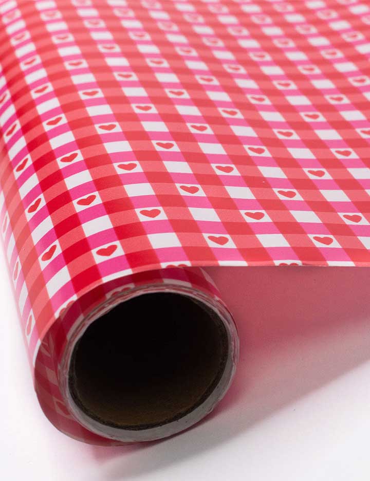 Oh Deer and Red Gingham Hearts Gift Wrap - 2 Pack - Image 7