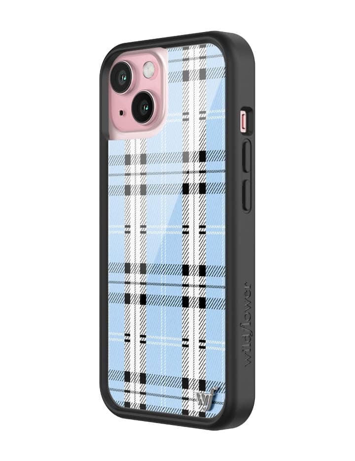 Plaid | Blue iPhone Case - Image 4