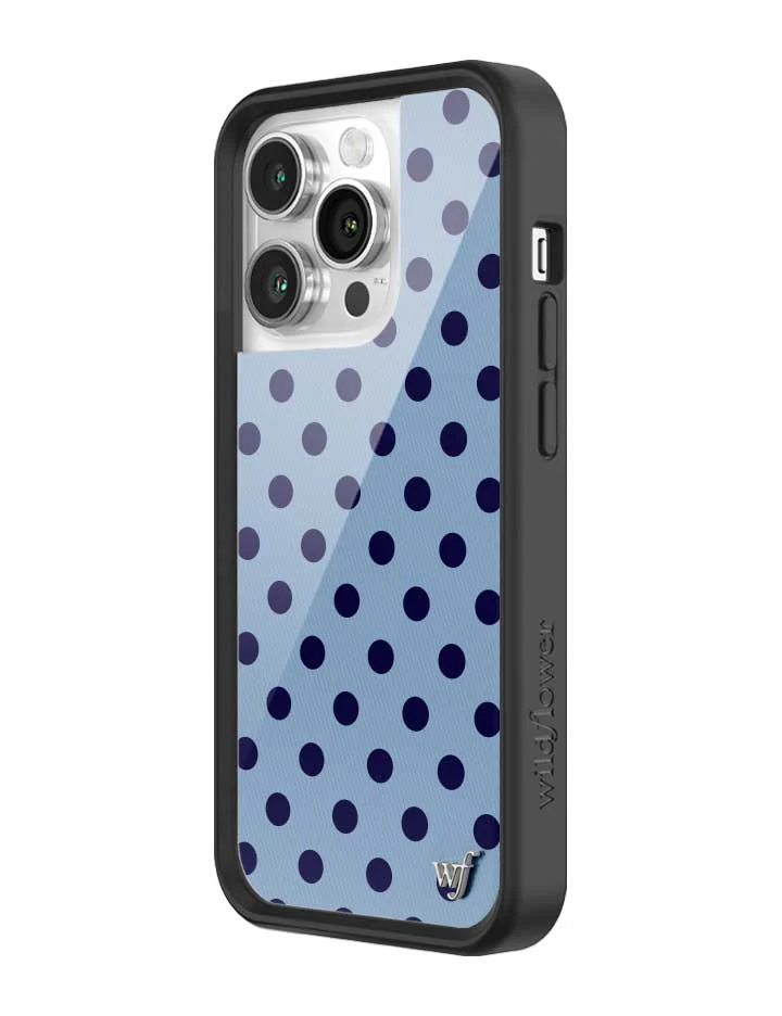 Polka Dot | Blue and Navy Blue iPhone Case - Image 34