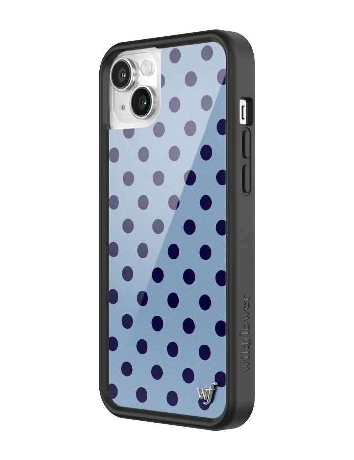 Polka Dot | Blue and Navy Blue iPhone Case - Image 36
