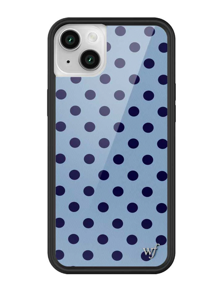 Polka Dot | Blue and Navy Blue iPhone Case - Image 39