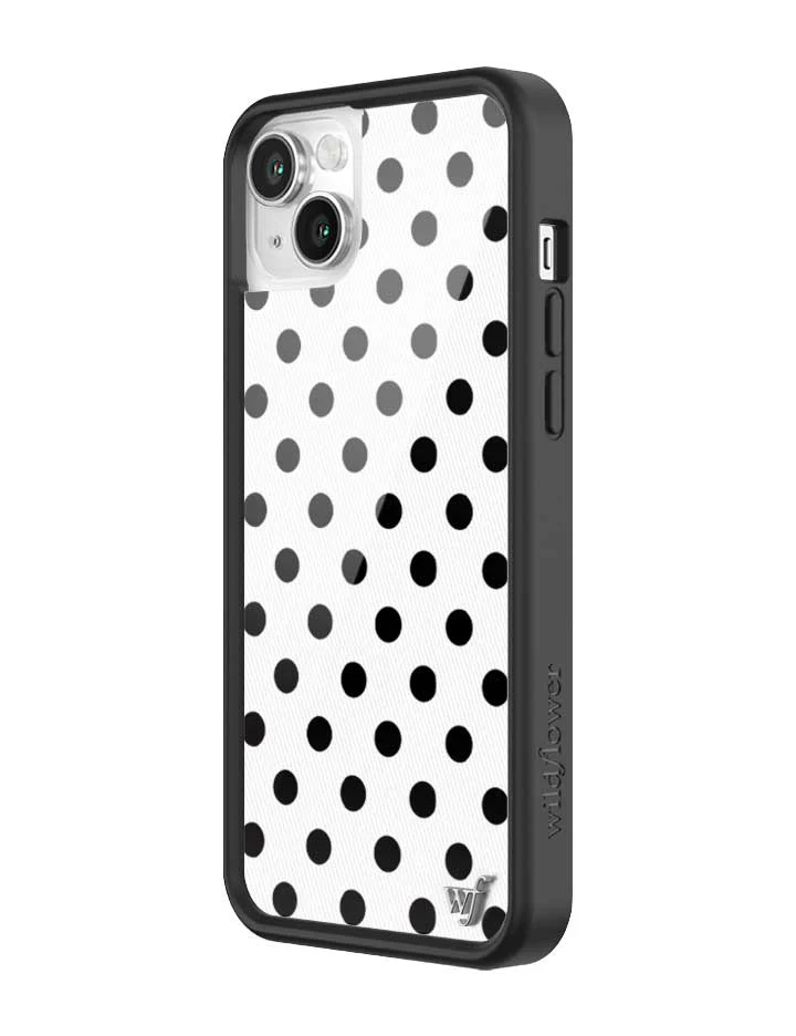 Polka Dot | White and Black iPhone Case - Image 40